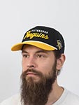Бейсболка AMERICAN NEEDLE арт. 23008A-PPN Pittsburgh Penguins Roscoe NHL (черный / желтый)